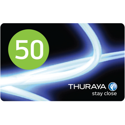 $50 Thuraya recharge card