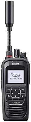 ICOM IC-SAT100 Icom & Iridium Satellite Push-to-Talk PTT Transceiver Two-Way Radio - Global Use